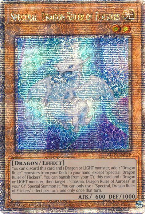 Spectral, Dragon Ruler of Flickers [ALIN-EN018] Quarter Century Secret Rare | Exor Games Dartmouth