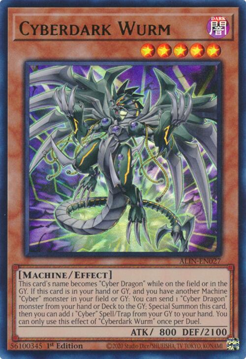 Cyberdark Wurm [ALIN-EN027] Ultra Rare | Exor Games Dartmouth