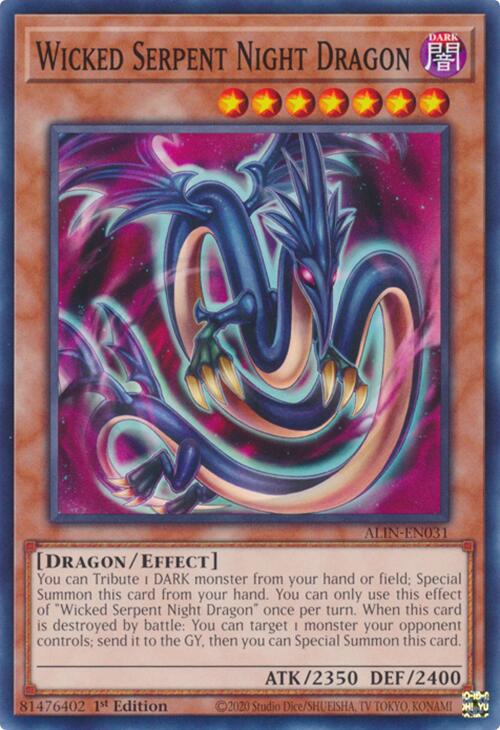 Wicked Serpent Night Dragon [ALIN-EN031] Common | Exor Games Dartmouth