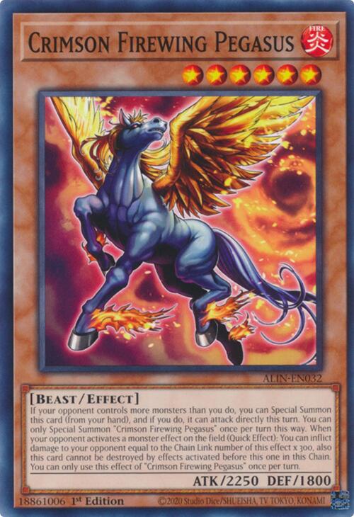 Crimson Firewing Pegasus [ALIN-EN032] Common | Exor Games Dartmouth