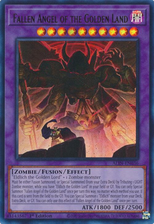 Fallen Angel of the Golden Land [ALIN-EN036] Ultra Rare | Exor Games Dartmouth