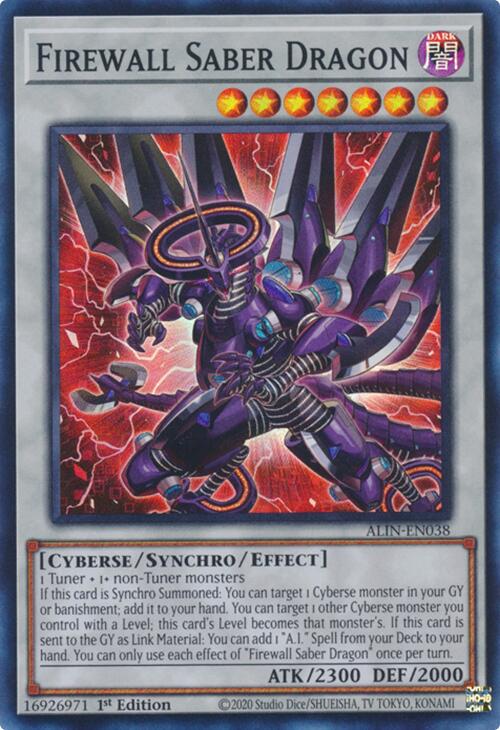 Firewall Saber Dragon [ALIN-EN038] Super Rare | Exor Games Dartmouth