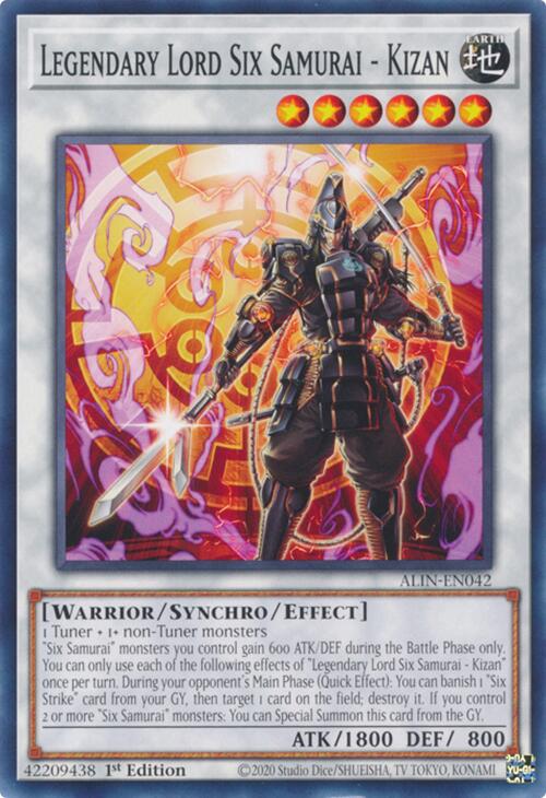 Legendary Lord Six Samurai - Kizan [ALIN-EN042] Common | Exor Games Dartmouth