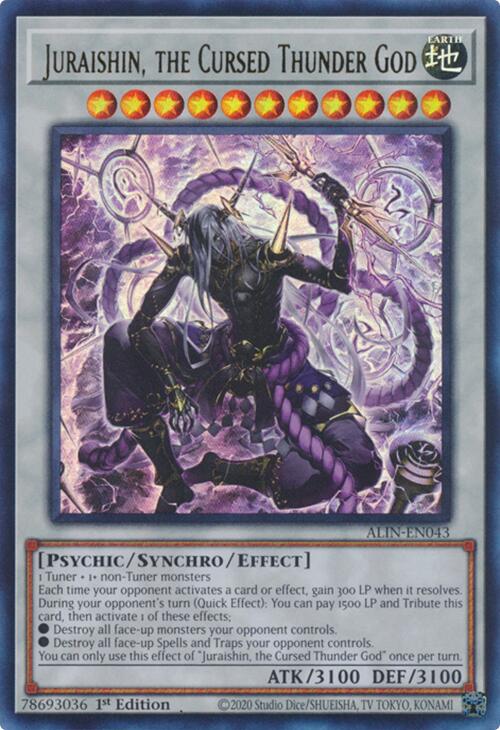 Juraishin, the Cursed Thunder God [ALIN-EN043] Ultra Rare | Exor Games Dartmouth
