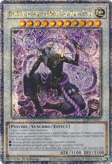 Juraishin, the Cursed Thunder God [ALIN-EN043] Quarter Century Secret Rare | Exor Games Dartmouth