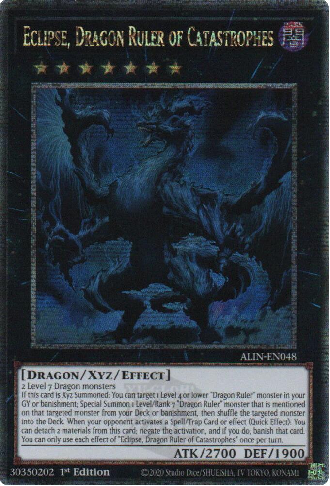 Eclipse, Dragon Ruler of Catastrophes [ALIN-EN048] Quarter Century Secret Rare | Exor Games Dartmouth
