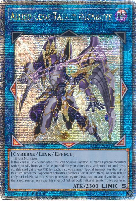 Allied Code Talker @Ignister [ALIN-EN051] Quarter Century Secret Rare | Exor Games Dartmouth