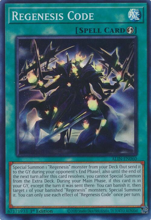 Regenesis Code [ALIN-EN060] Super Rare | Exor Games Dartmouth