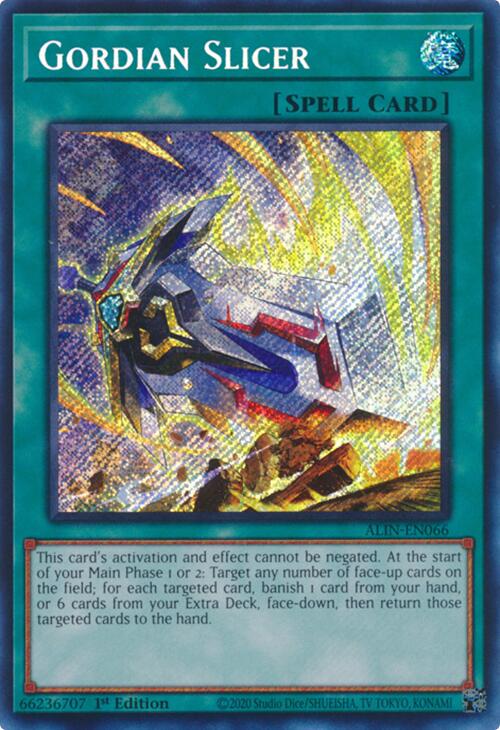 Gordian Slicer [ALIN-EN066] Secret Rare | Exor Games Dartmouth