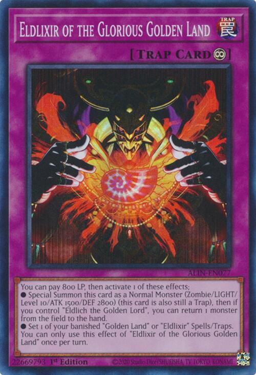 Eldlixir of the Glorious Golden Land [ALIN-EN077] Super Rare | Exor Games Dartmouth