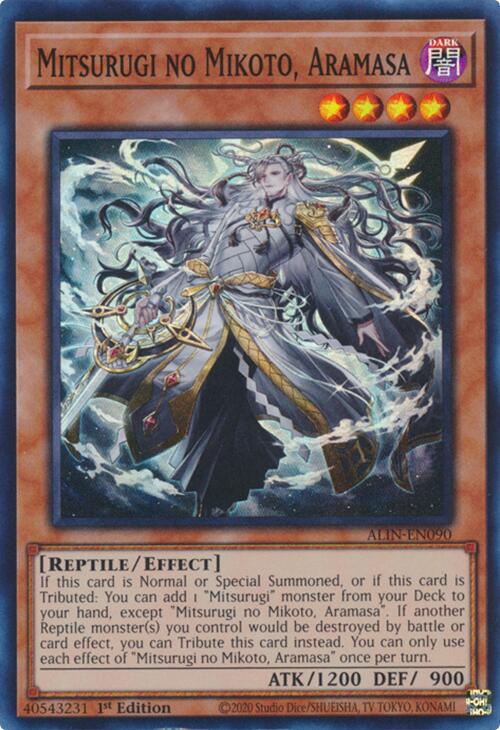 Mitsurugi no Mikoto, Aramasa [ALIN-EN090] Super Rare | Exor Games Dartmouth