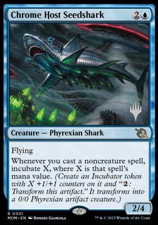 Chrome Host Seedshark (Promo Pack) [March of the Machine Promos] | Exor Games Dartmouth