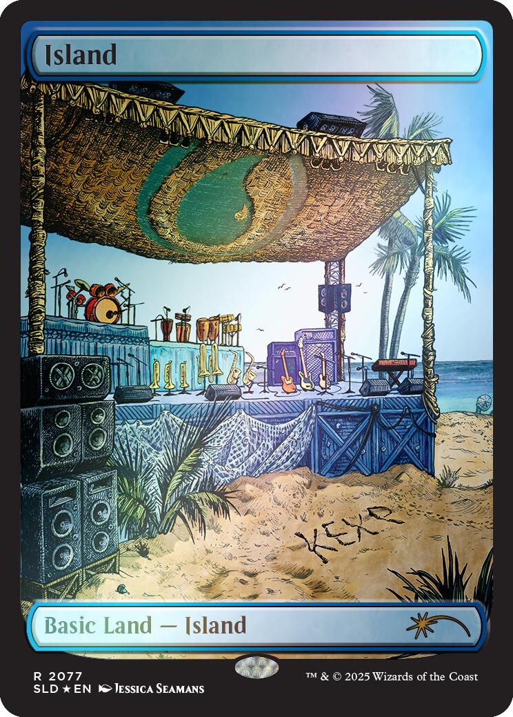 Island (2077) (Rainbow Foil) [Secret Lair Drop Series] | Exor Games Dartmouth