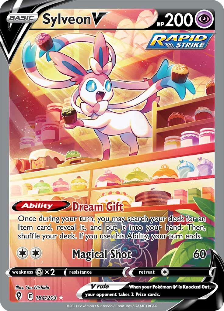 Sylveon V (184/203) [Sword & Shield: Evolving Skies] | Exor Games Dartmouth