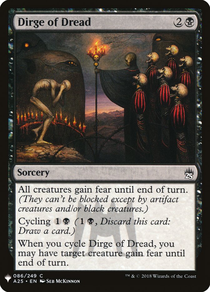 Dirge of Dread [Mystery Booster] | Exor Games Dartmouth