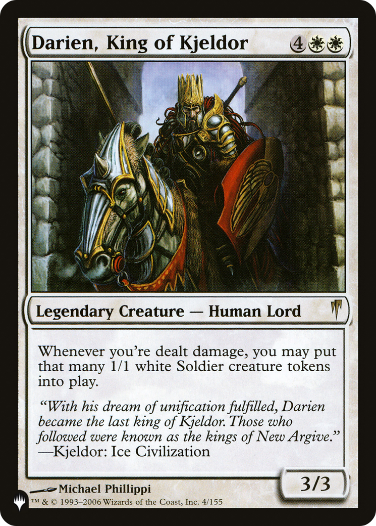 Darien, King of Kjeldor [The List] | Exor Games Dartmouth