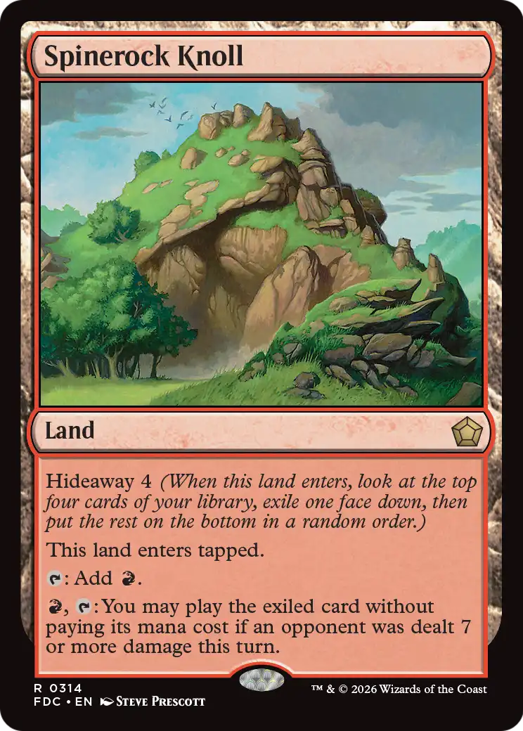 Spinerock Knoll [Foundations Commander] | Exor Games Dartmouth