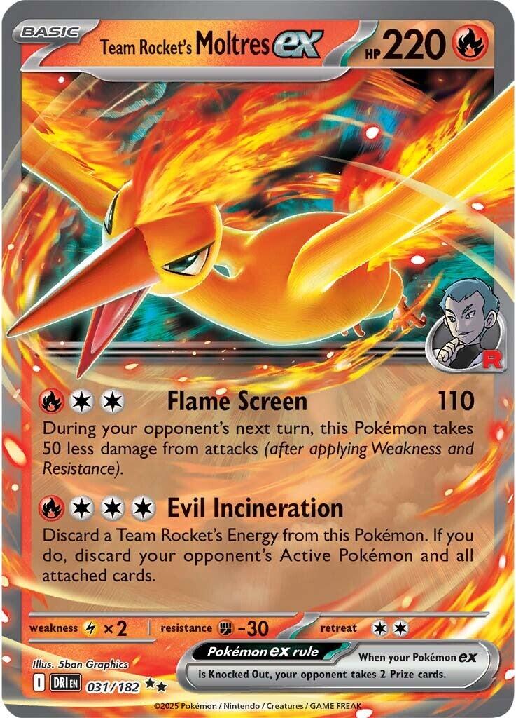 Team Rocket's Moltres ex (031/182) [Scarlet & Violet: Destined Rivals] | Exor Games Dartmouth