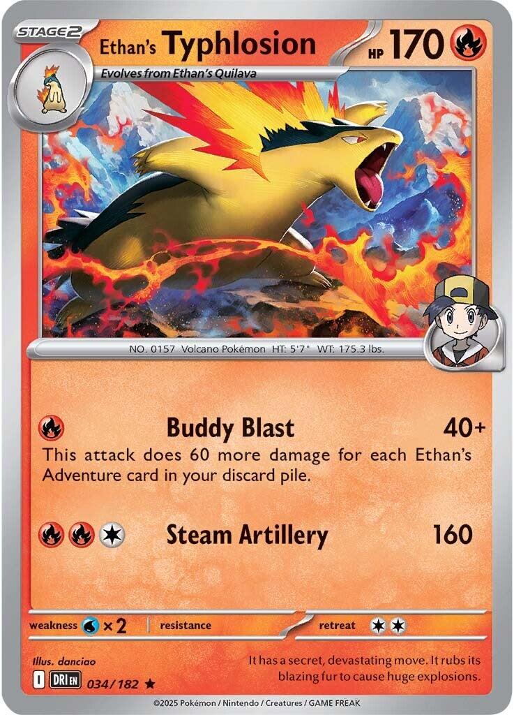 Ethan's Typhlosion (034/182) [Scarlet & Violet: Destined Rivals] | Exor Games Dartmouth