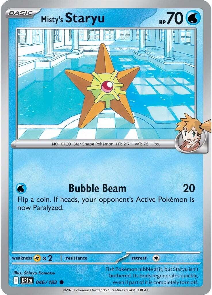 Misty's Staryu (046/182) [Scarlet & Violet: Destined Rivals] | Exor Games Dartmouth