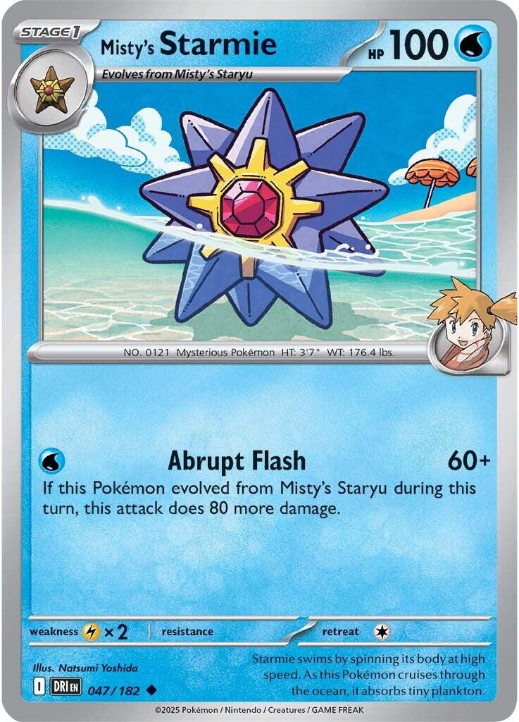Misty's Starmie (047/182) [Scarlet & Violet: Destined Rivals] | Exor Games Dartmouth