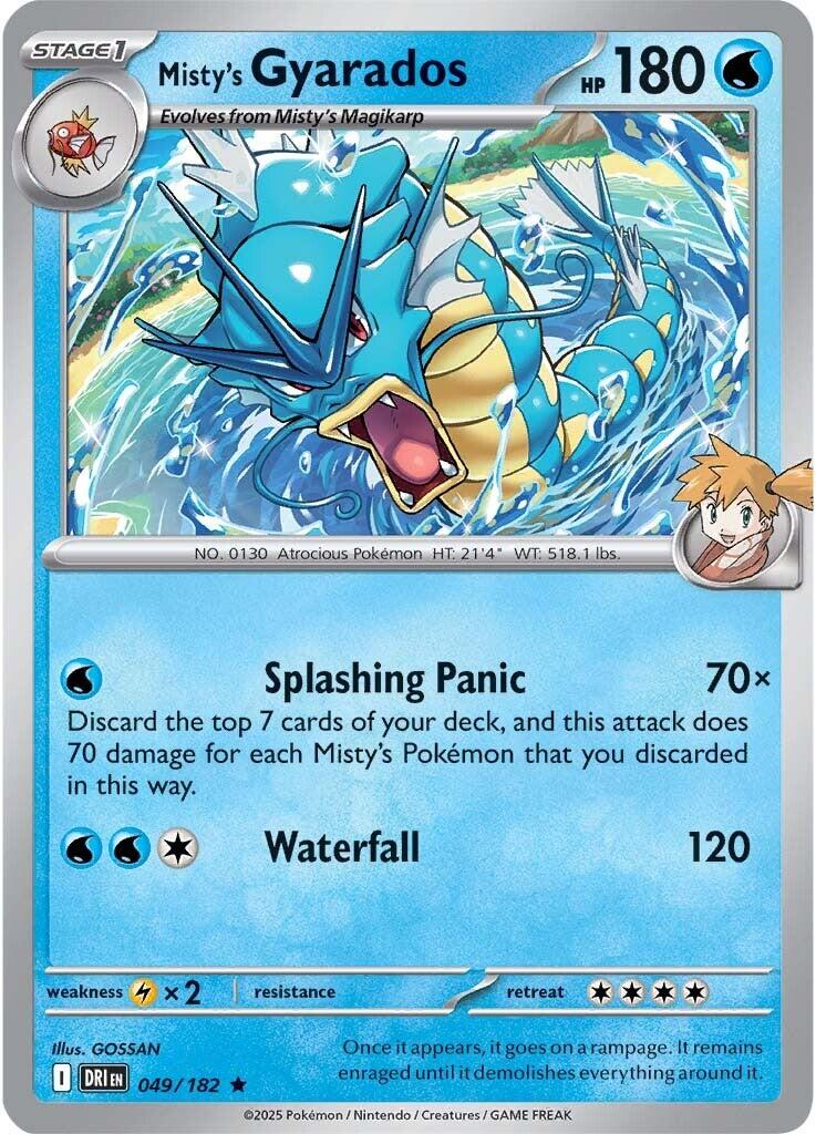 Misty's Gyarados (049/182) [Scarlet & Violet: Destined Rivals] | Exor Games Dartmouth