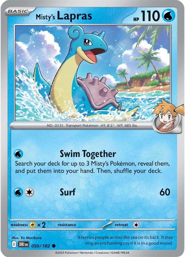 Misty's Lapras (050/182) [Scarlet & Violet: Destined Rivals] | Exor Games Dartmouth