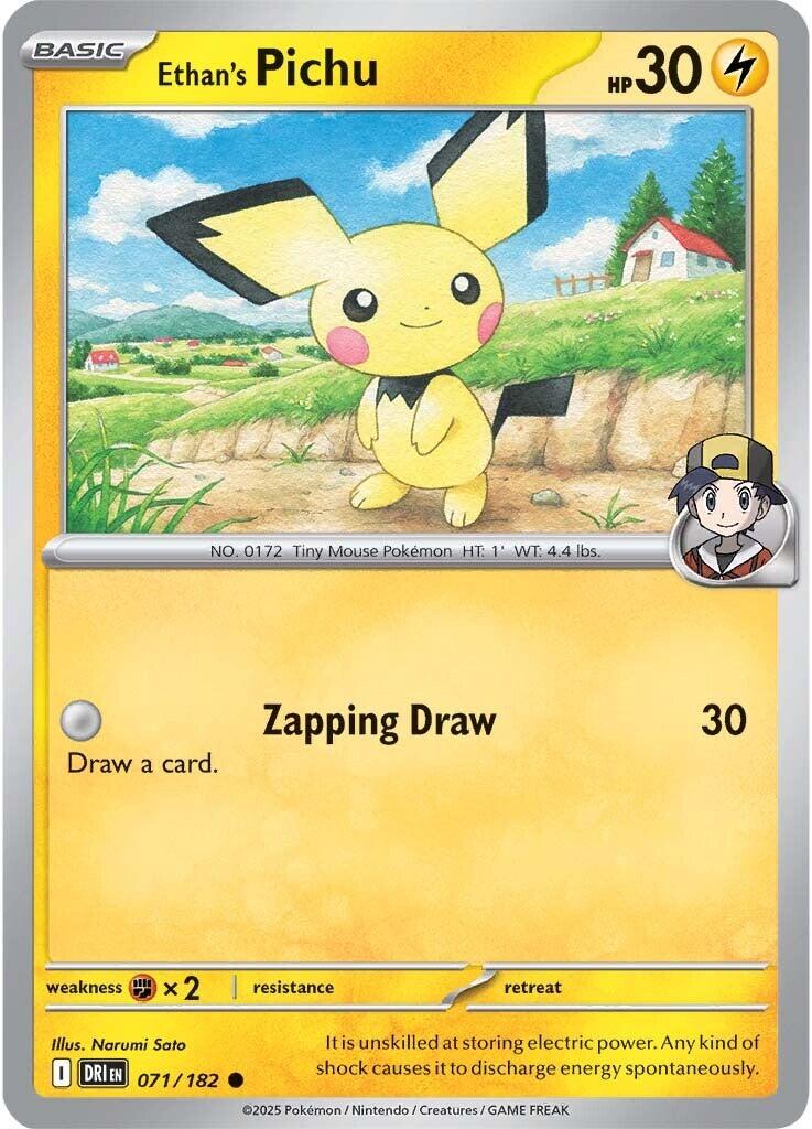 Ethan's Pichu (071/182) [Scarlet & Violet: Destined Rivals] | Exor Games Dartmouth