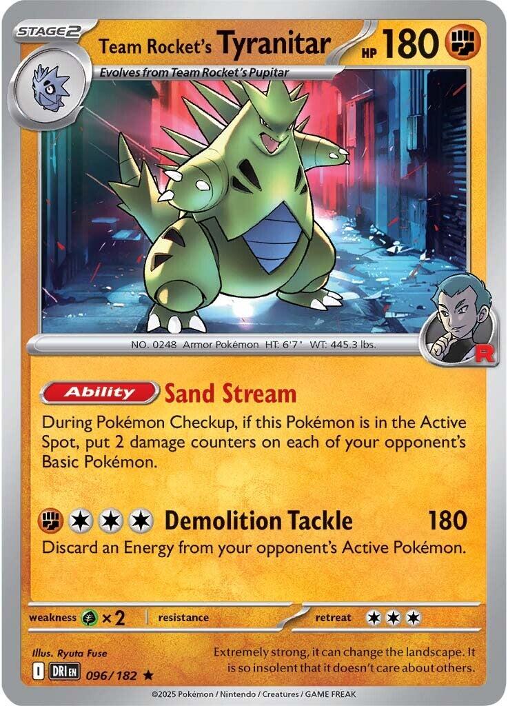 Team Rocket's Tyranitar (096/182) [Scarlet & Violet: Destined Rivals] | Exor Games Dartmouth