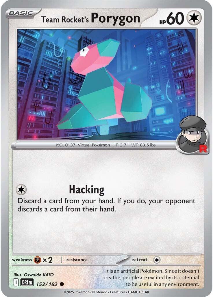 Team Rocket's Porygon (153/182) [Scarlet & Violet: Destined Rivals] | Exor Games Dartmouth