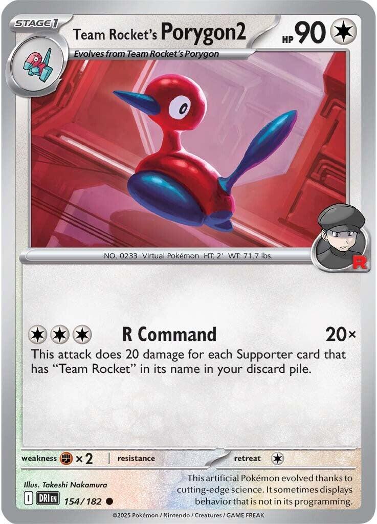 Team Rocket's Porygon2 (154/182) [Scarlet & Violet: Destined Rivals] | Exor Games Dartmouth