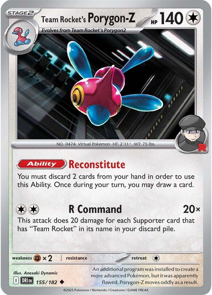 Team Rocket's Porygon-Z (155/182) [Scarlet & Violet: Destined Rivals] | Exor Games Dartmouth