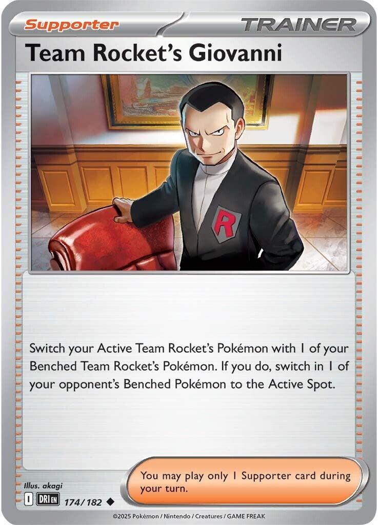 Team Rocket's Giovanni (174/182) [Scarlet & Violet: Destined Rivals] | Exor Games Dartmouth