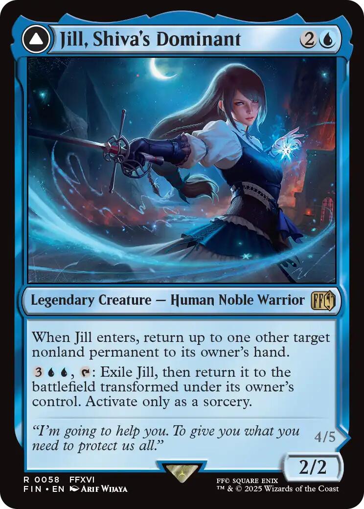 Jill, Shiva's Dominant // Shiva, Warden of Ice [FINAL FANTASY] | Exor Games Dartmouth