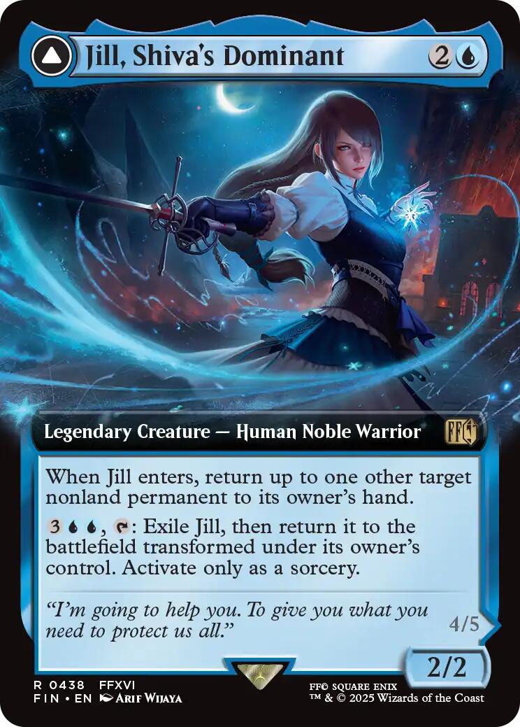 Jill, Shiva's Dominant // Shiva, Warden of Ice (Extended Art) [FINAL FANTASY] | Exor Games Dartmouth