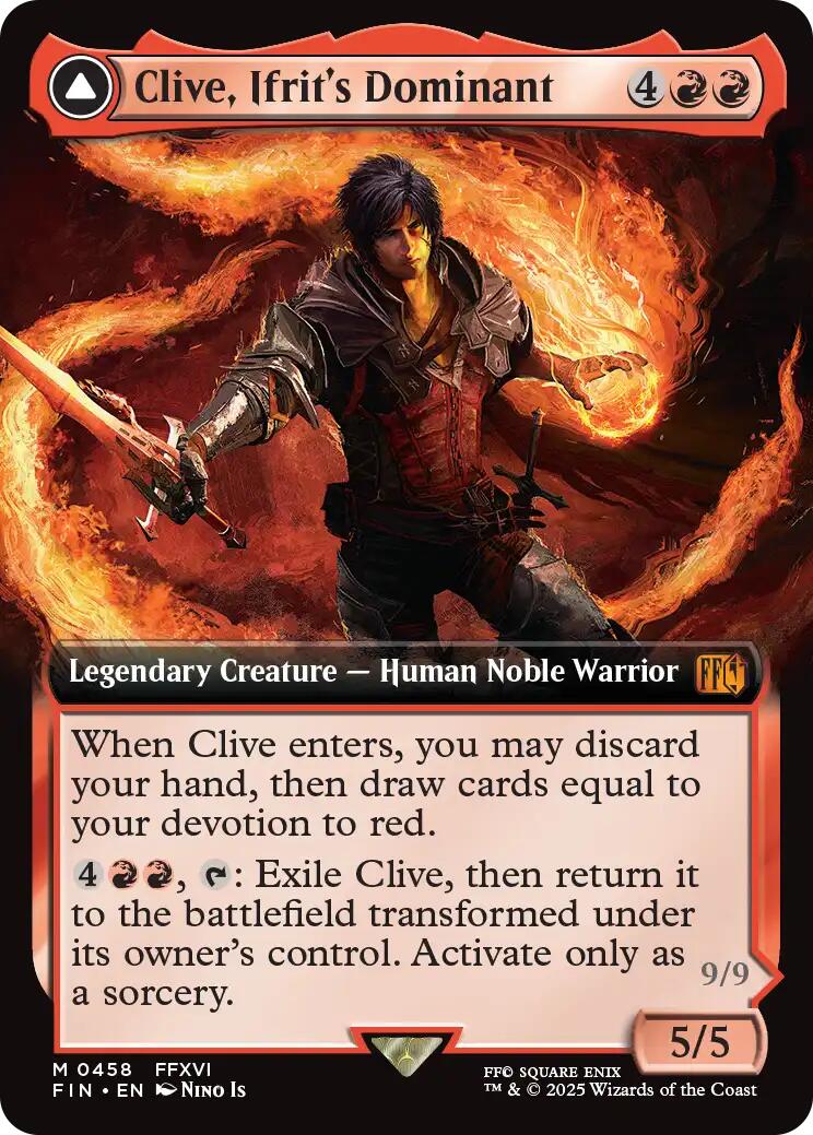 Clive, Ifrit's Dominant // Ifrit, Warden of Inferno (Extended Art) [FINAL FANTASY] | Exor Games Dartmouth
