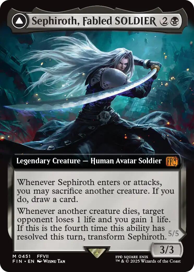Sephiroth, Fabled SOLDIER // Sephiroth, One-Winged Angel (Extended Art) [FINAL FANTASY] | Exor Games Dartmouth