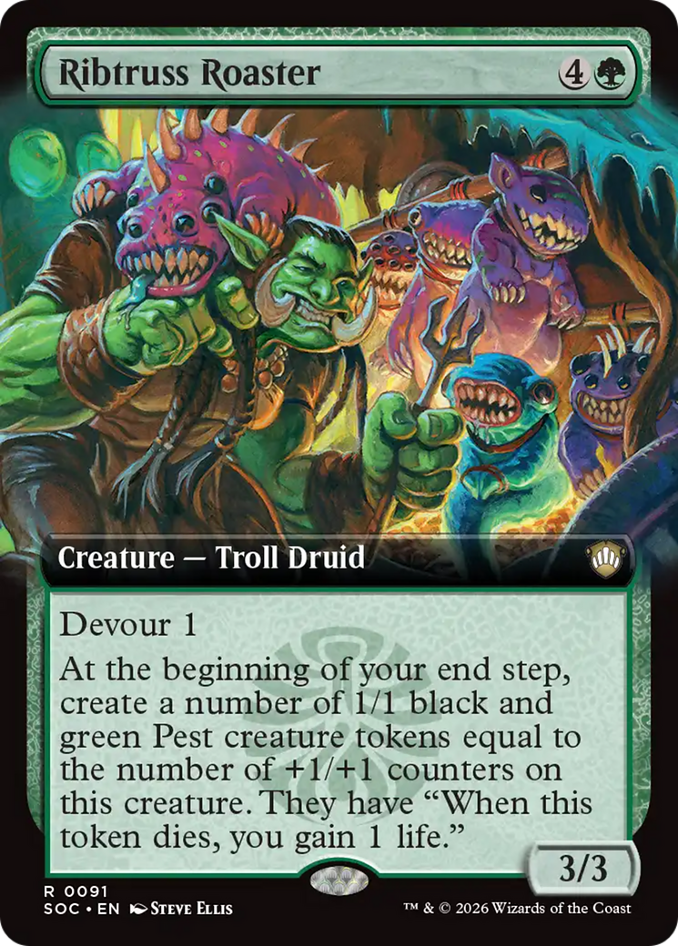 Ribtruss Roaster (Extended Art) [Secrets of Strixhaven Commander] | Exor Games Dartmouth