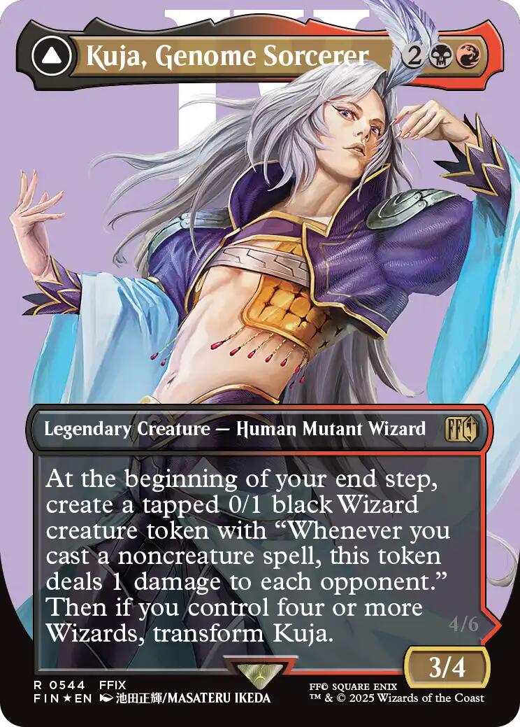 Kuja, Genome Sorcerer // Trance Kuja, Fate Defied (Borderless) (Surge Foil) [FINAL FANTASY] | Exor Games Dartmouth