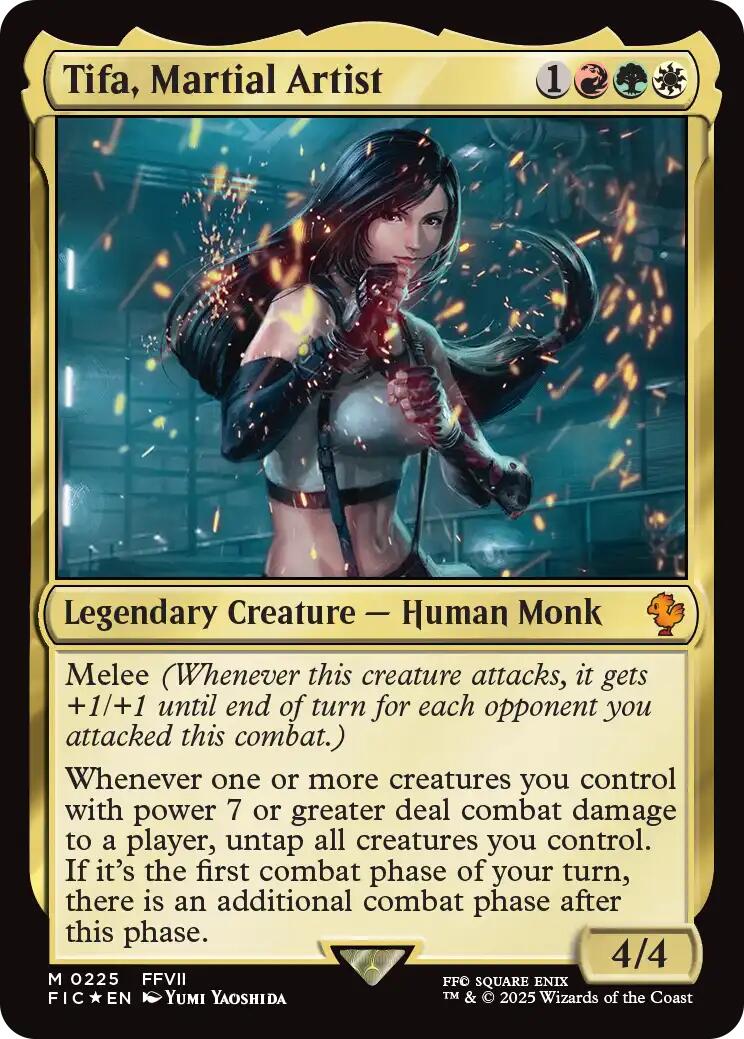 Tifa, Martial Artist (Surge Foil) [FINAL FANTASY Commander] | Exor Games Dartmouth