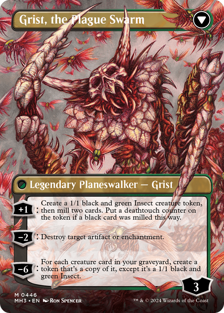 Grist, Voracious Larva // Grist, the Plague Swarm (Borderless) [Modern Horizons 3] | Exor Games Dartmouth