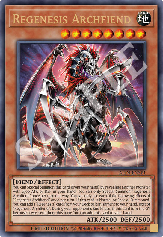 Regenesis Archfiend [ALIN-ENSP1] Ultra Rare | Exor Games Dartmouth