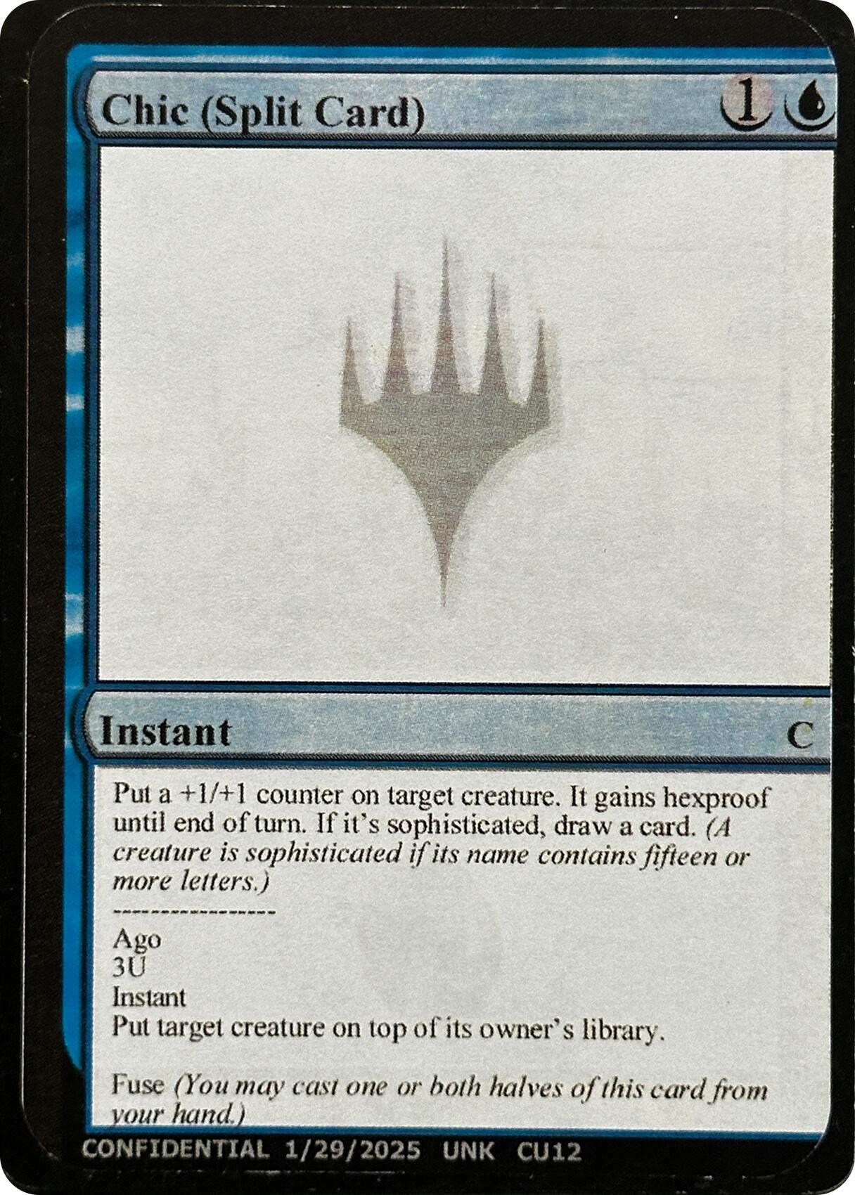 Chic (Split Card) [Unknown Event] | Exor Games Dartmouth