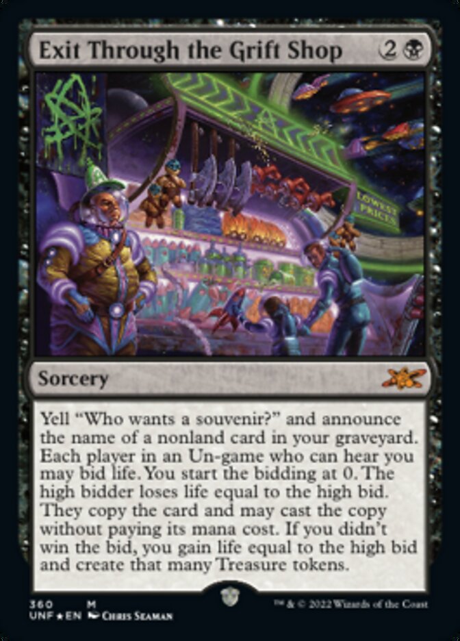 Exit Through the Grift Shop (Galaxy Foil) [Unfinity] | Exor Games Dartmouth