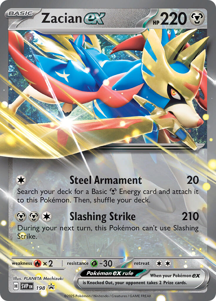 Zacian ex (198) [Scarlet & Violet: Black Star Promos] | Exor Games Dartmouth