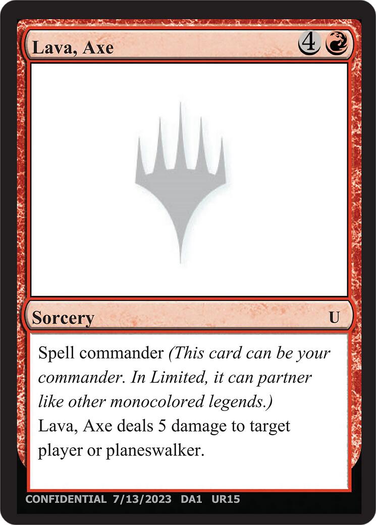 Lava, Axe [Mystery Booster] | Exor Games Dartmouth