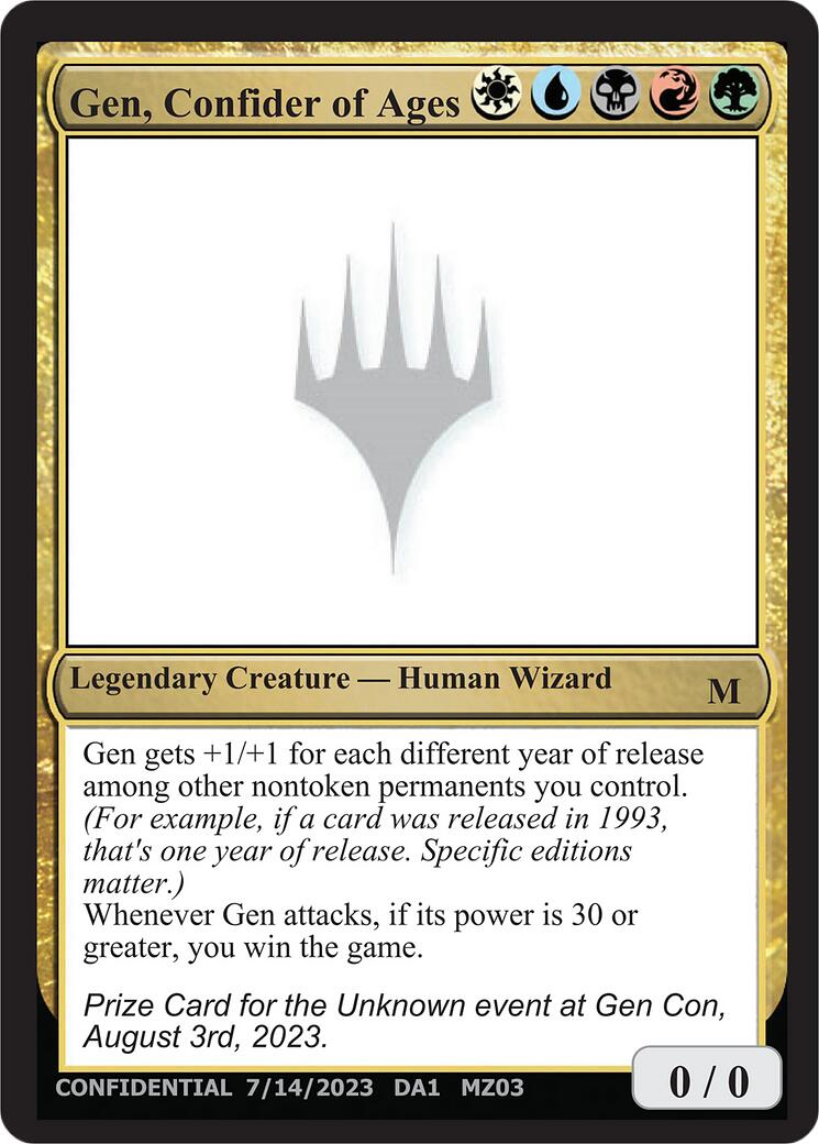 Gen, Confider of Ages [Mystery Booster] | Exor Games Dartmouth