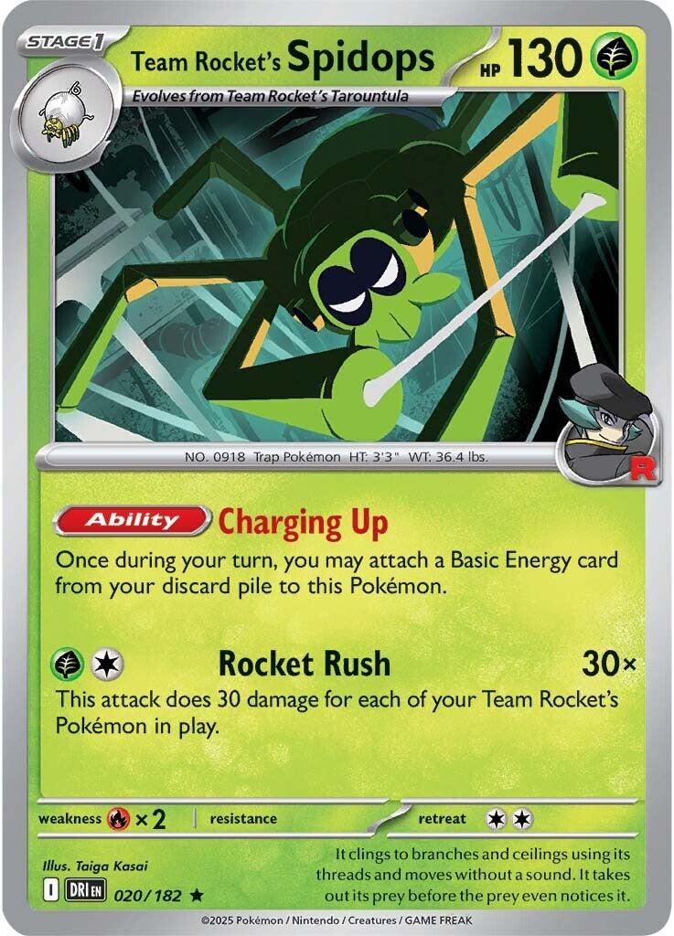 Team Rocket's Spidops (020/182) [Scarlet & Violet: Destined Rivals] | Exor Games Dartmouth