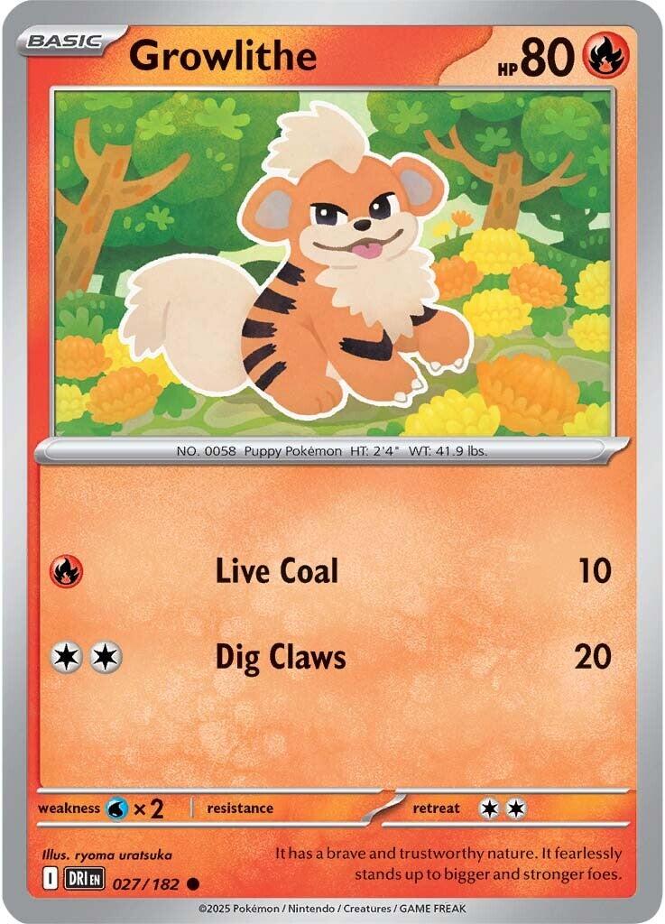 Growlithe (027/182) [Scarlet & Violet: Destined Rivals] | Exor Games Dartmouth
