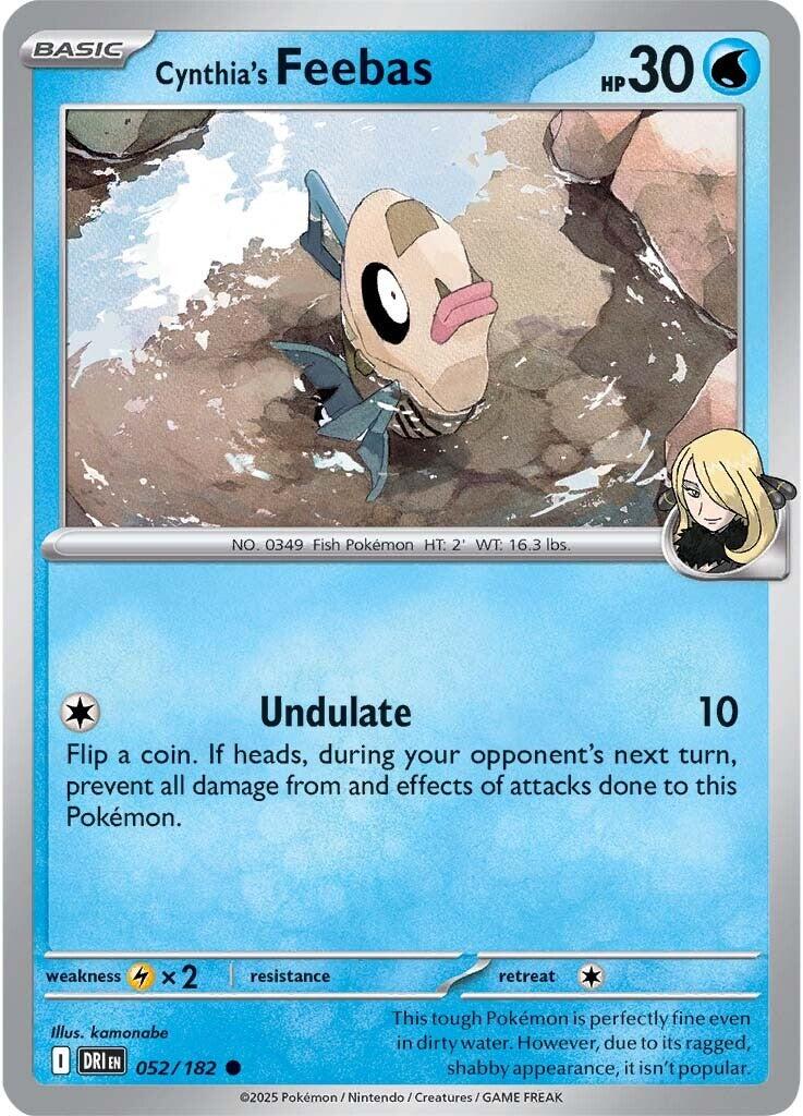 Cynthia's Feebas (052/182) [Scarlet & Violet: Destined Rivals] | Exor Games Dartmouth